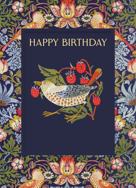 V&A Strawberry Thief Card
