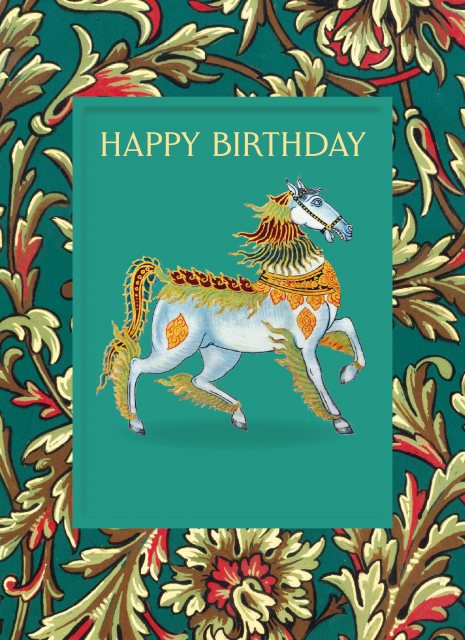 V&A Decorated Horse Card
