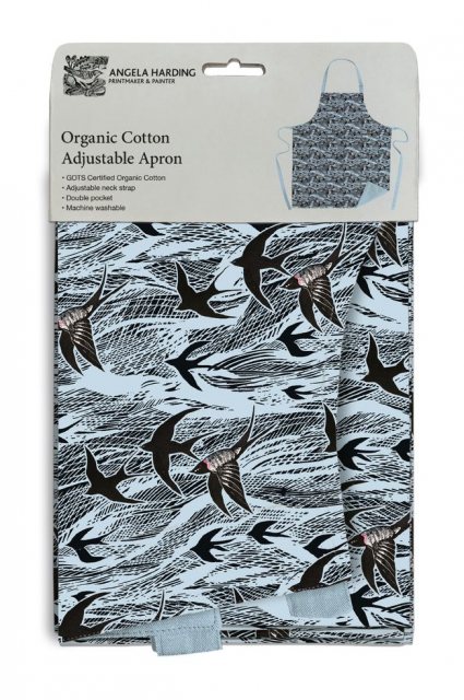 Angela Harding Organic Cotton Adjustable Apron Swallow & Sea