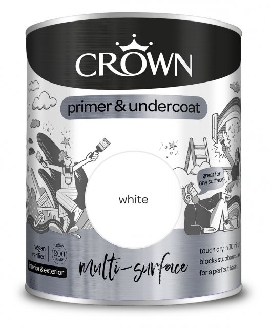 Crown Crown Multisurface Primer 750ml White