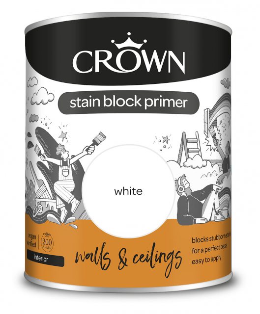 Crown Crown Stainblock Primer 750ml White