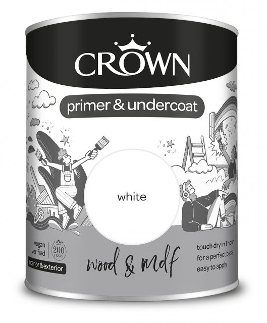 Crown Crown Primer and Undercoat Quick Dry 750ml White