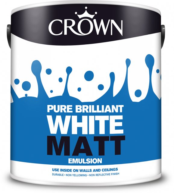Crown Crown Matt Paint Pure Brilliant White 2.5L