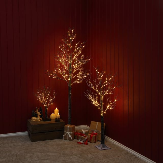Noma Frosted Winter Twig Tree Warm White