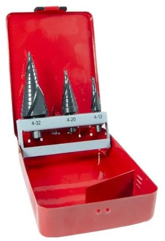 Jefferson Tools Jeffersons Drill Bit Set M2 Step 3 Piece