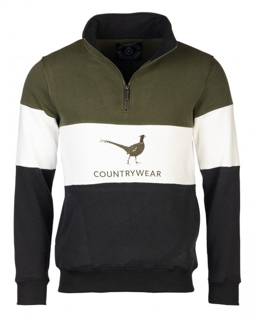 Rydale Rydale Byland Phesant Sweatshirt Black/White/Olive