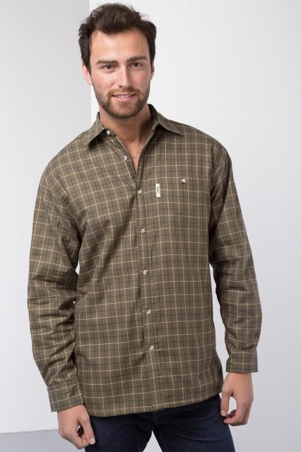 Rydale Rydale Gransmoor Fleece Lined Shirt Olive