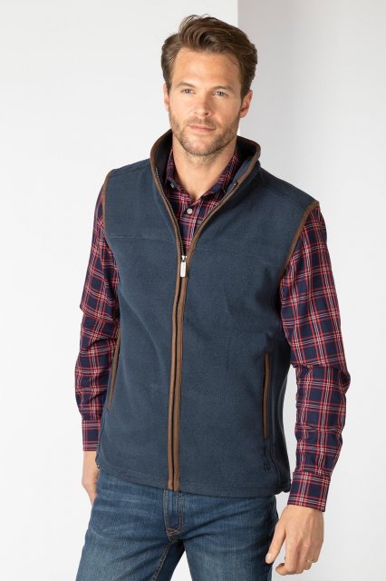 Rydale Rydale Huggate Fleece Gilet Marl Navy