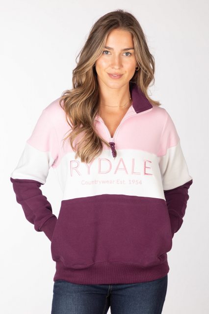 Rydale Rydale Byland Sweatshirt Berry/White/Sorbet