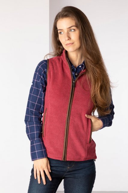Rydale Rydale Huggate Fleece Gilet Strawberry