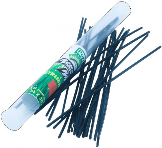 Portek Nylon Strimming Line 3mm 30cm Lengths 24 Pack