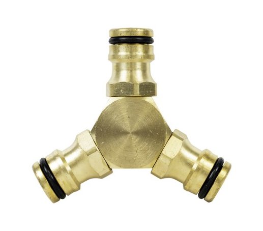 Jefferson Tools Jefferson Brass 3 Way Male Connector 1/2"