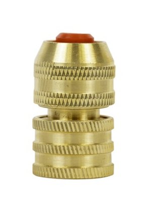 Jefferson Tools Jefferson Brass Female Hose End Connector 1/2" with Water Stop