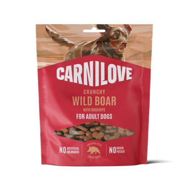 Carnilove Carnilove Wild Boar & Rosehips Dog Treats 200g