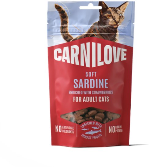 Carnilove Carnilove Sardines & Strawberry Cat Treats 50g