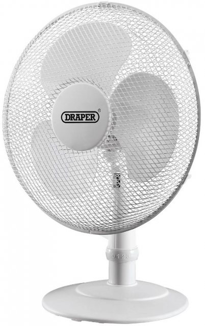 Draper Draper 16" Desk Fan 230V White