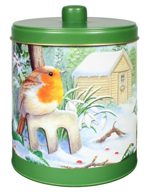 Grandma Wild's Biscuit Barrel 300g Robin/Garden Fork