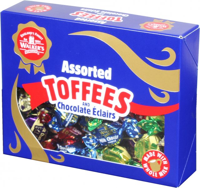 Walkers Assorted Toffees and Chocolate Eclairs Gift Box 350g