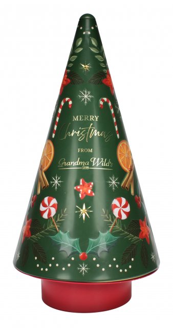 Grandma Wild's Gingerbread Tin 250g Musical Tree
