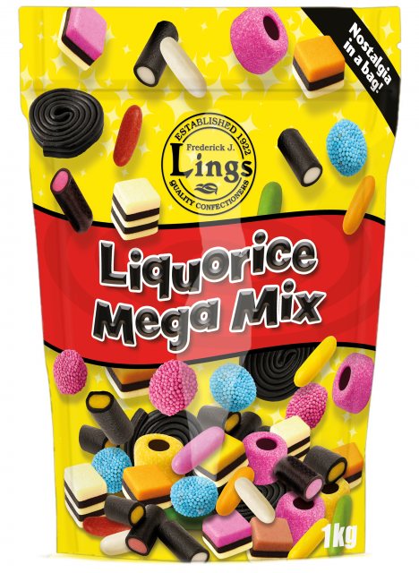 Lings Liquorice Mega Mix 1kg