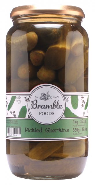 Bramble Foods Pickled Gherkins 1kg