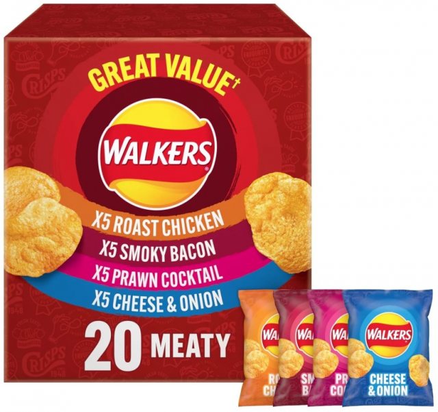 WALKERS Walkers Meaty Variety Box 20 Pack