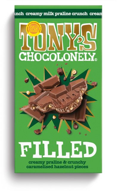 Tony's Chocoloney Hazelnut Praline Crunch Bar 127g