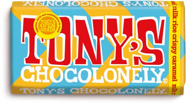 Tony's Chocoloney Milk Chocolate Rice Crispy Caramel Bar 180g