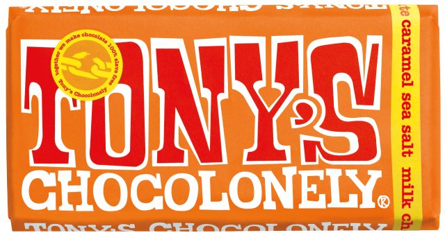 Tony's Chocoloney Milk Caramel Sea Salt Bar 180g