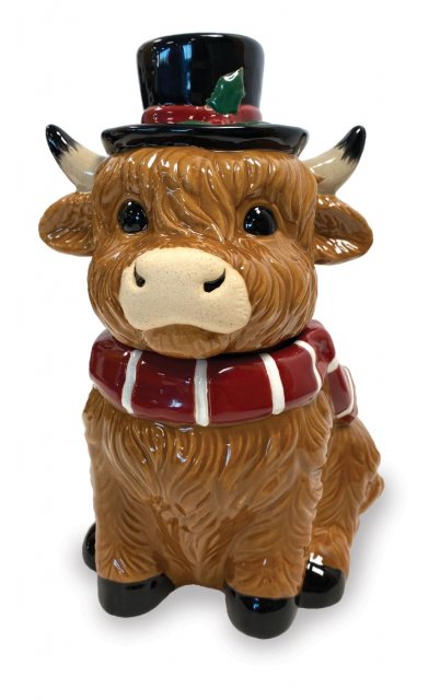Ceramic Highland Cow Shortbread Mini Bites 100g