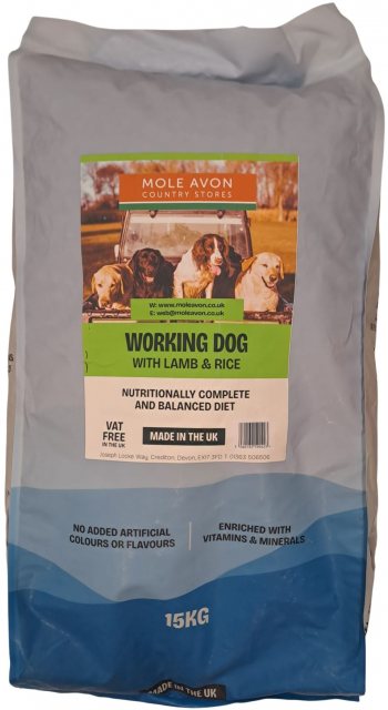 MOLEAVON Mole Avon Working Lamb & Rice Dog Food 15kg