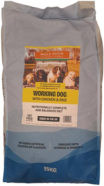 MOLEAVON Mole Avon Working Chicken & Rice Dog Food 15kg