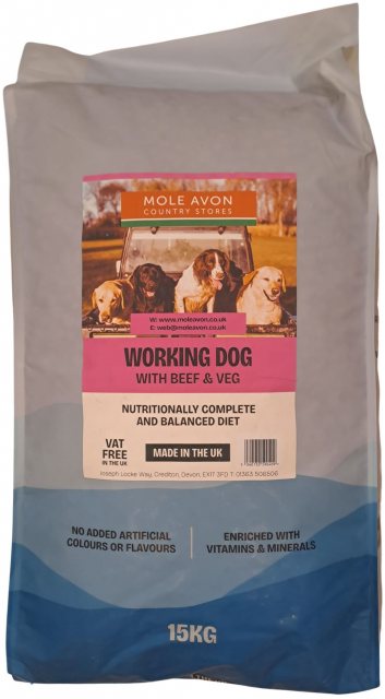 MOLEAVON Mole Avon Beef & Veg Working Dog Food 15kg