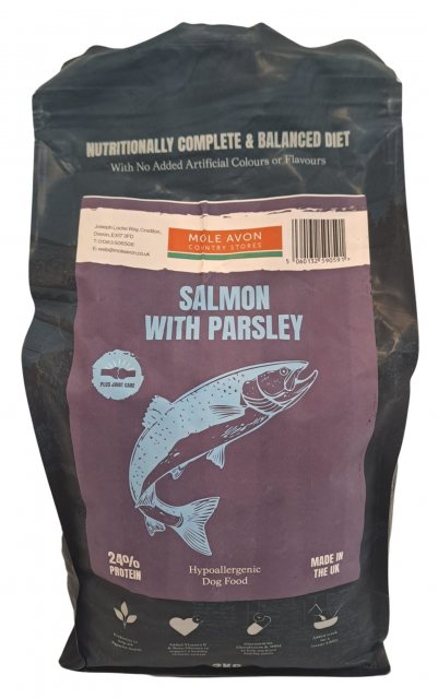 MOLEAVON Mole Avon Adult Salmon & Parsley Dog Food With Joint Care