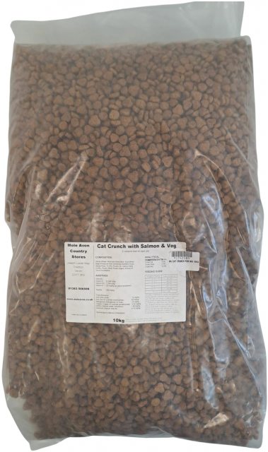 MOLEAVON Mole Avon Cat Crunch Salmon & Veg Cat Food 10kg