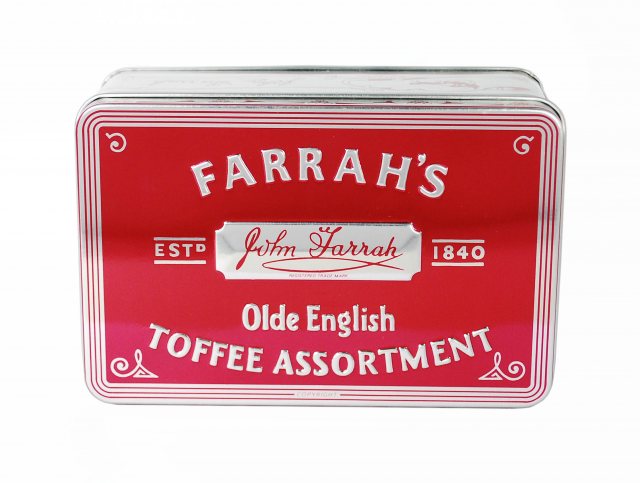 Farrah's Olde English Toffee Assortment Embossed Tin 200g