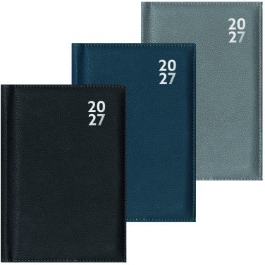 JADE Premium Desk Diary Week to View A5 2027 Assorted