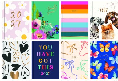 JADE Week to View Pocket Diary 2027 Assorted