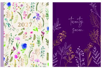 JADE Floral Meadow Week to View Diary A5 2027 Assorted