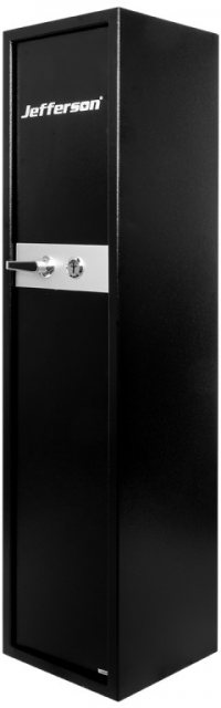 Jefferson Tools Jefferson 5 Gun Safe Cabinet With Lockable Ammo Box