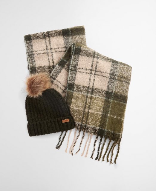 Barbour Barbour Saltburn Beanie & Scarf Gift Set