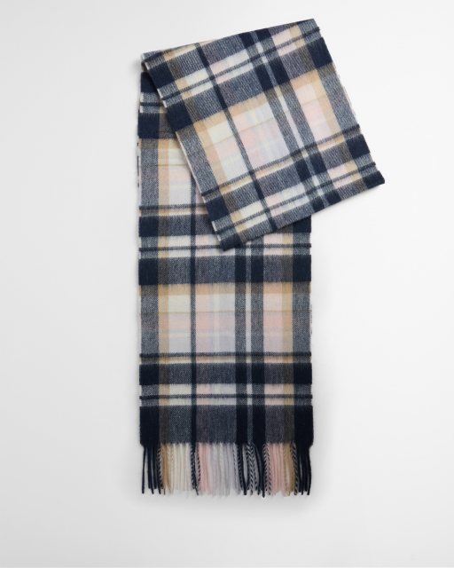 Barbour Barbour Vintage Plaid Scarf Blush/Navy