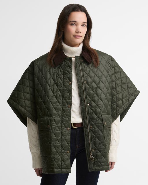 Barbour Barbour Mildred Quilt Cape Olive