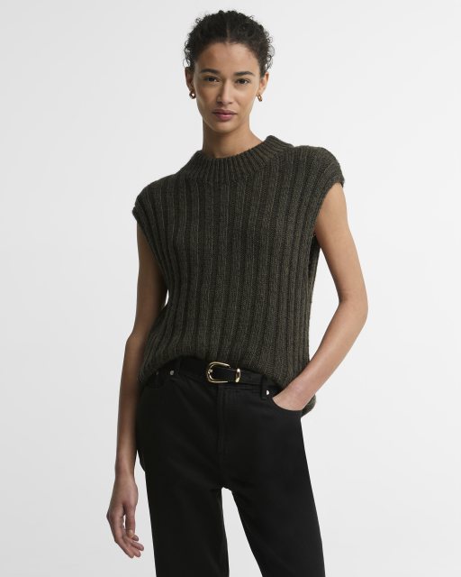 Barbour Barbour Anastasia Knitted Vest Olive