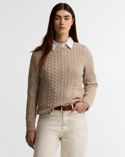 Barbour Barbour Ashdown Knitted Jumper Honey