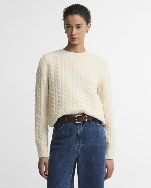Barbour Barbour Ashdown Knitted Jumper Ecru