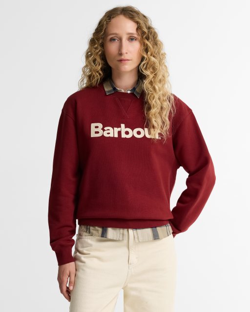 Barbour Barbour Hartland Sweatshirt Cranberry