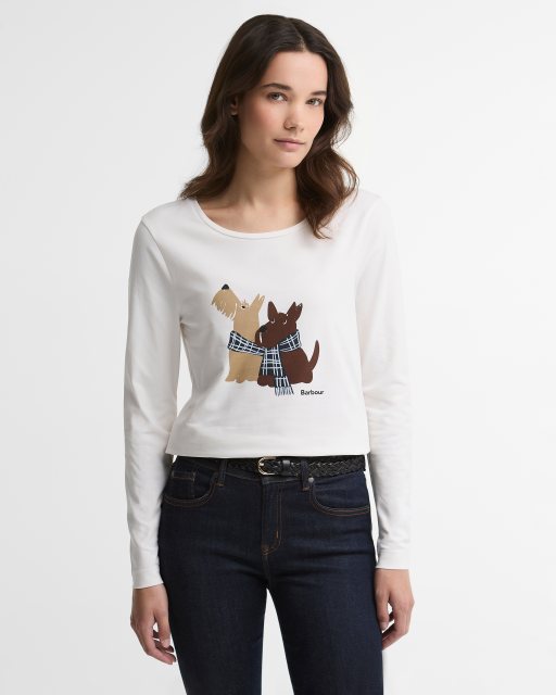 Barbour Barbour Lossie Long Sleeve T-Shirt Cloud Dog Duo