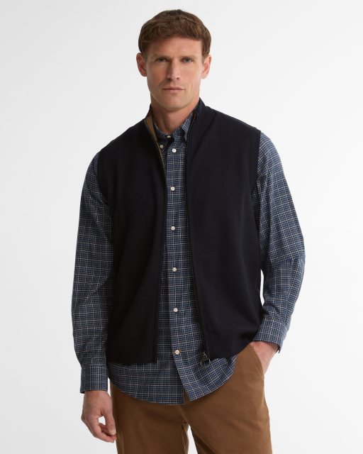 Barbour Barbour Marcus Knitted Gilet Navy