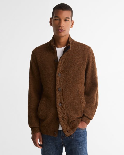 Barbour Barbour Patch Zip Up Jumper Bracken